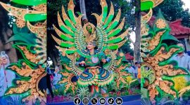Foto. Salahsatu peserta saat gladi MEC 2025 di alun-alun taman Bunga Sumenep