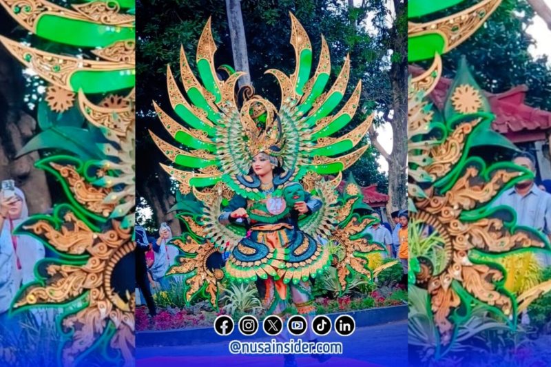 Foto. Salahsatu peserta saat gladi MEC 2025 di alun-alun taman Bunga Sumenep
