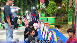 Foto. Wahana Permainan di Areal Dalam Taman Adipura Sumenep sebelah Utara. 