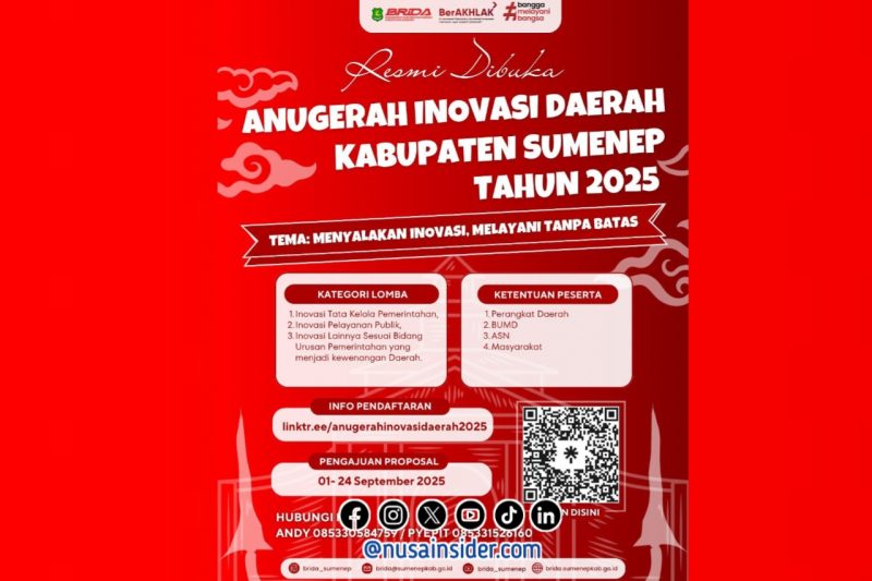 Foto. Flayer Anugera Inovasi Daerah Sumenep. 