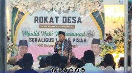 Foto. Rokat Desa dan Peringatan Maulid Nabi sekaligus Lepas Pisah KKN Universitas Annuqayah Sumenep. 