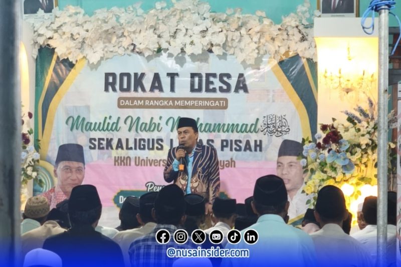 Foto. Rokat Desa dan Peringatan Maulid Nabi sekaligus Lepas Pisah KKN Universitas Annuqayah Sumenep. 
