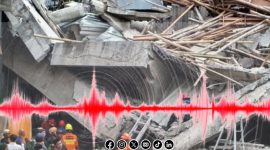 Foto. Ilustrasi Getaran Gempa dan Robohnya Bangunan Pondok Pesantren Al-Khoziny Buduran Sidoarjo
