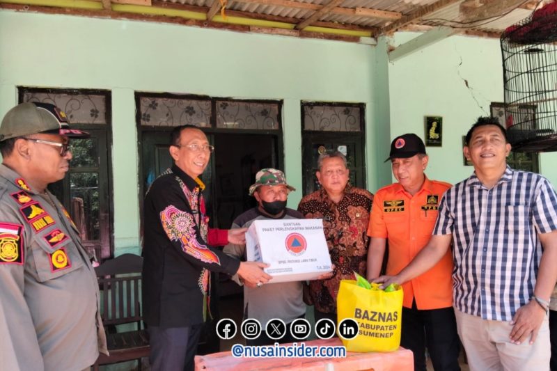 Foto. Kolaborasi Pemerintah, BPBD dan Baznas Salurkan Bantuan kepada warga terdampak Gempa bumi di kepulauan Sapudi