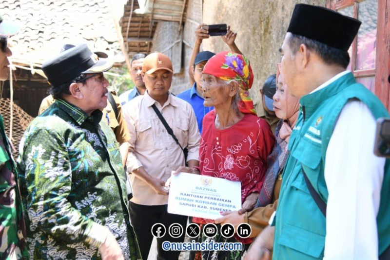 Foto. Kunjungan Wakil Bupati bersama Baznas Sumenep di Kepulauan Sapudi untuk menyalurkan Bantuan dan menyapa Warga 