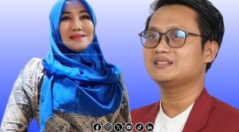 Foto. Anggota DPD/MPR RI Dr Lia Istifhama, S.Sos.i., M.E.I (Kiri), Ketua Umum DPD IMM Jatim, Devi Kurniawan (Kanan) 