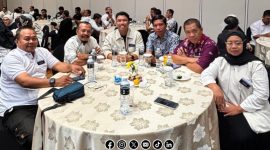 Foto. Salah satu dari sebagaian peserta dari media dan KKKS dalam gelaran Networking Dinner dan Pemberian penghargaan kepada peserta terbaik UKW LPDS 2025.