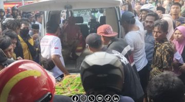 Foto. Kebakaran Laundry di Pasar Jengara Sumenep