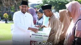 Foto. Program Sumenep Makmur Baznas Sumenep yang diserahkan Langsung Bupati Sumenep Dr H Achmad Fauzi Wongsojudo, SH., MH dalam momentum HSN 2025