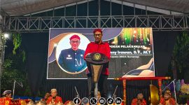 Foto. Kepala BRIDA Sumenep, Ir Benny Irawan saat Menyampaikan Sambutan di Sela Launching Event 2026 dan Anugerah Inovasi Daerah 2025.