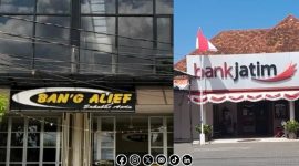 Foto. Ilustrasi Kantor Bank Alief dan Bank Jatim Sumenep