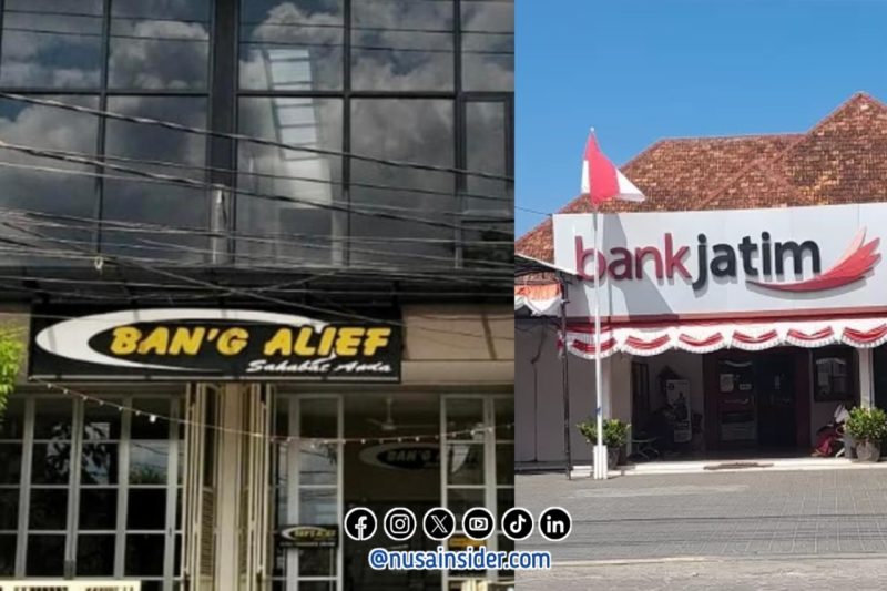 Foto. Ilustrasi Kantor Bank Alief dan Bank Jatim Sumenep