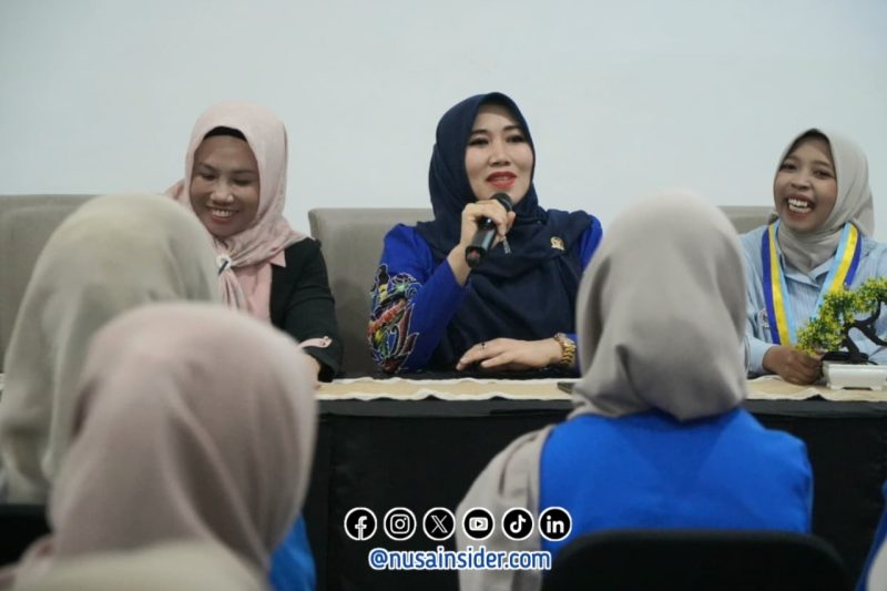 Foto. Anggota DPD/MPR RI Ning Lia saat mengisi kegiatan Sekolah Kader Kopri (SKK) Pergerakan Mahasiswa Islam Indonesia (PMII) kabupaten Bondowoso - Jawa Timur