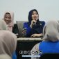 Foto. Anggota DPD/MPR RI Ning Lia saat mengisi kegiatan Sekolah Kader Kopri (SKK) Pergerakan Mahasiswa Islam Indonesia (PMII) kabupaten Bondowoso - Jawa Timur