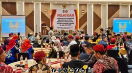 Foto. Kegiatan Pelatihan Peningkatan Kapasitas Kelembagaan Desa Koperasi Merah Putih dan Ketahanan Pangan di kabupaten Sumenep. 