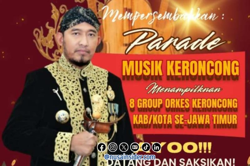 Foto. Potongan Flayer Musik Keroncong Malam Ini di Taman Adipura Kota Sumenep Sabtu 8 November 2025.