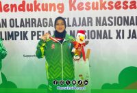 Foto. Atlet Pencak Silat dari Perguruan Silat Nasional (PSN) Perisai Putih Cabang Sumenep, Fetum Muksin Alkatiri. 