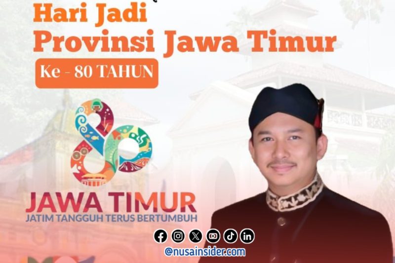 Foto. Ucapan Selamat Hari Jadi Jawa Timur ke - 80 dari Kepala Bappeda Sumenep, Dr Ir Arif Firmanto, S.TP., M.Si.IPU ASEAN Eng. 
