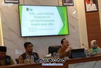 Foto. Kegiatan Sosialisasi Standarisasi Satuan Pendidikan Ramah Anak (SRA) Tahun 2025.