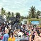Foto. Kegiatan Komunitas Pemuda Rudal dengan Menghadirkan Grup Musik Tong-tong Mega Remmeng. 