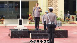 Foto. Kapolres Sumenep, AKBP Rivanda saat memimpin Apel Operasi Zebra Semeru 2025