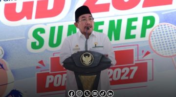 Foto. Wakil Bupati Sumenep, KH Imam Hasyim, SH.,MH saat menghadiri Kegiatan Focus Grup Discussion (FGD) Persatuan Wartawan Republik Indonesia (PWRI) Sumenep di Pendopo Agung Keraton Sumenep. 