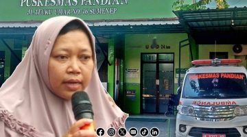 Foto. Kepala Puskesmas Pandian, Dr Fatimatul Insaniyah. 