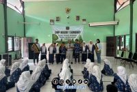 Foto. Kegiatan Satlantas Polres Sumenep bersama Jasa Raharja dalam Sosialisasi Ops Zebra Semeru 2025 di SMPN 1 Sumenep. 