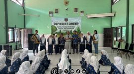 Foto. Kegiatan Satlantas Polres Sumenep bersama Jasa Raharja dalam Sosialisasi Ops Zebra Semeru 2025 di SMPN 1 Sumenep. 