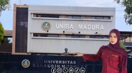 Foto. Ketua Panitia Pemilihan Duta Kampus Universitas Bahaudin Mudhary (Uniba) Madura, Aura Intan Wulandari. 