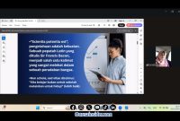 Foto. Dr Lia Istifhama, S.Sos.i., M.E.I saat mengisi Webinar Strategi Kepemimpinan. 