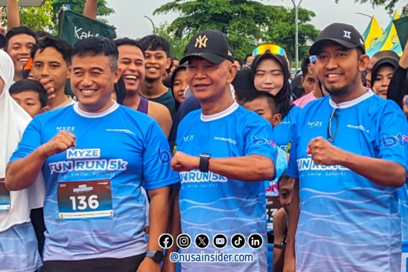 Foto Bersama Pelepasan Myze Fun Run 2025 di Sumenep yang dihadiri Langsung Banggar DPR RI MH Sa'id Abdullah, Bupati Achmad Fauzi Wongsojudo dan Forkopimda Setempat. 