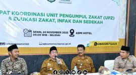 Foto. Wakil Bupati Sumenep, KH Imam Hasyim,SH.,MH saat menghadiri rakor UPZ BAZNAS Sumenep di Asmi Hotel