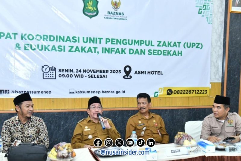 Foto. Wakil Bupati Sumenep, KH Imam Hasyim,SH.,MH saat menghadiri rakor UPZ BAZNAS Sumenep di Asmi Hotel
