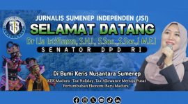 Foto. Banner ucapan Selamat Datang dari Jurnalis Sumenep Independen (JSI) kabupaten Sumenep