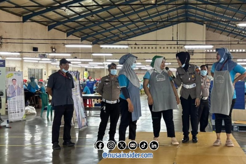 Foto. Sosialisasi Ops Zebra Semeru 2025 di kawasan Industri Sumenep. 