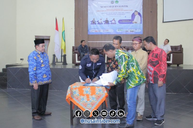 Foto. Penandatanganan Memorandum of Understanding (MoU) antara IWO Sumenep dan Kampus UPI. 
