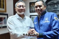 Foto. Ketua DPD PAN Sumenep Faisal Muhlis (Kanan), Zulkifli Hasan Ketua Umum PAN (Kiri) 