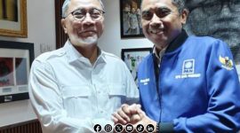 Foto. Ketua DPD PAN Sumenep Faisal Muhlis (Kanan), Zulkifli Hasan Ketua Umum PAN (Kiri) 