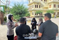 Foto. Sosialisasi Satlantas Polres Sumenep di kampus UPI STKIP Sumenep. 