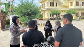 Foto. Sosialisasi Satlantas Polres Sumenep di kampus UPI STKIP Sumenep. 