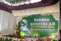 Foto. Panggung persiapan Konfercab PCNU SUMENEP. 