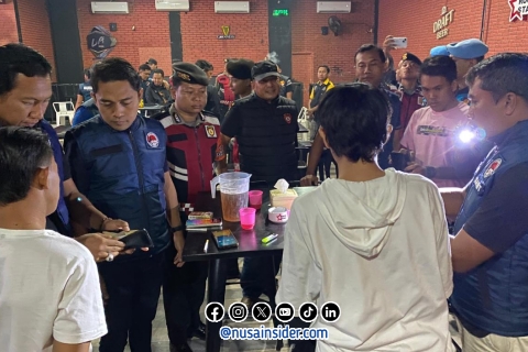 Foto. Razia Tempat Hiburan Malam Polres Sumenep di MR Ball