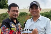 Foto. H. Syafwan wahyudi atau akrab disapa H Udik Pimpinan DRT The Big Family saat Bersama Yanuar Yudha Bahtiar di lapangan Tembak Polres Sumenep. 