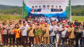 Foto. Kegiatan Penanaman 1.000 Pohon oleh PWI dan Forkopimda Nganjuk