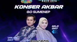 Foto. Screenshot Unggahan Flayer Konser Akbar Mila dan Valen (Milen) di kabupaten Sumenep. 