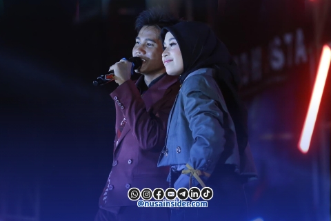 Foto. Konser Mila dan Valen Dangdut Academy 7 di kabupaten Sumenep. 