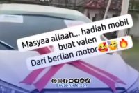 Foto. Unggahan Hoax Hadiah Mobil Untuk Valen dari Berlian Motor Sumenep di Platform Tiktok