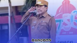 Foto. Wakil Bupati Sumenep, KH Imam Hasyim SH.,MH saat memimpin Apel perdana di Tahun 2026.
