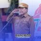Foto. Wakil Bupati Sumenep, KH Imam Hasyim SH.,MH saat memimpin Apel perdana di Tahun 2026.
